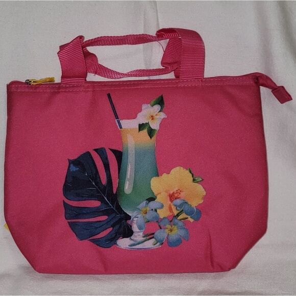 Fridge Pak Fully Insulated Cooler Tote Lunch Bag Travel • Tropical Drinks • NWOT - Picture 8 of 8